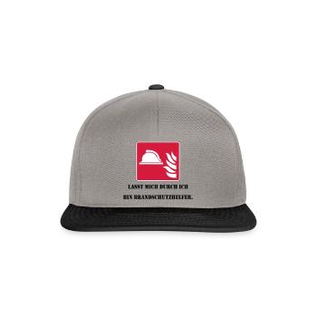Lasst mich durch ich bin Brandschutzhelfer - Snapback Cap - Graphit/Schwarz - Vorne