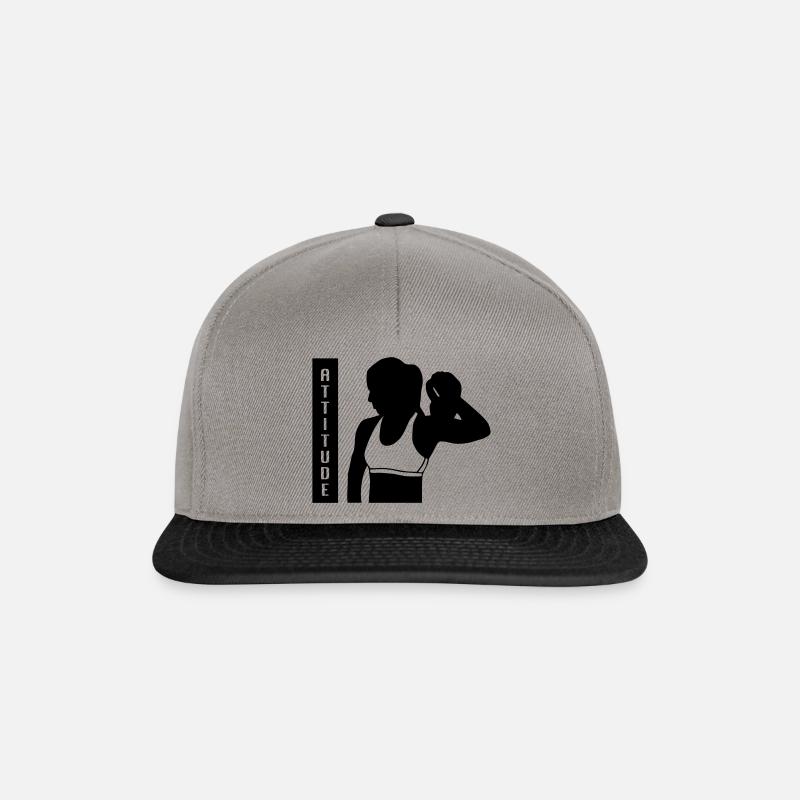 Frau Sport - Snapback Cap - Graphit/Schwarz