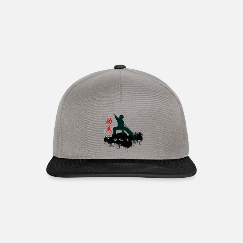 KUNGFU MARTIAL ARTS - Snapback Cap - graphite/black