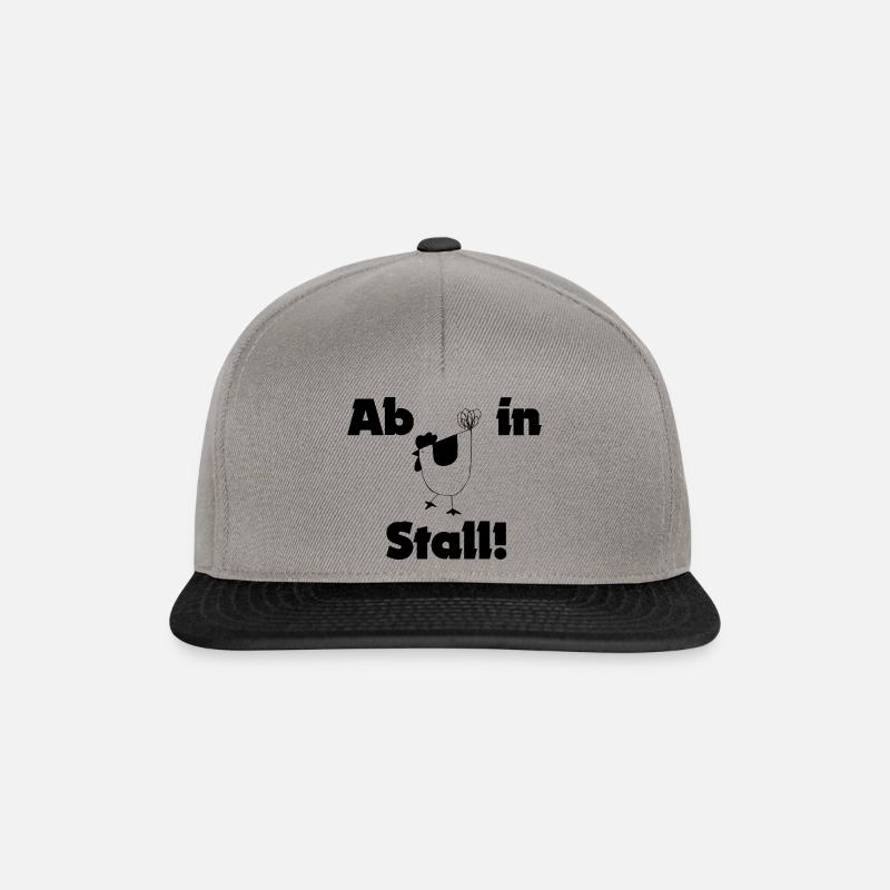 Bauernleben, ein Ort wo man sein will - Snapback Cap - Graphit/Schwarz