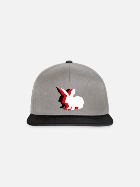 Hase Hasen Kaninchen Antifa - Snapback Cap - Graphit/Schwarz