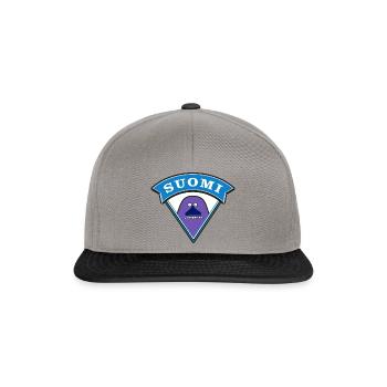 "Suomi" - Snapback Cap - graphite/black - Front