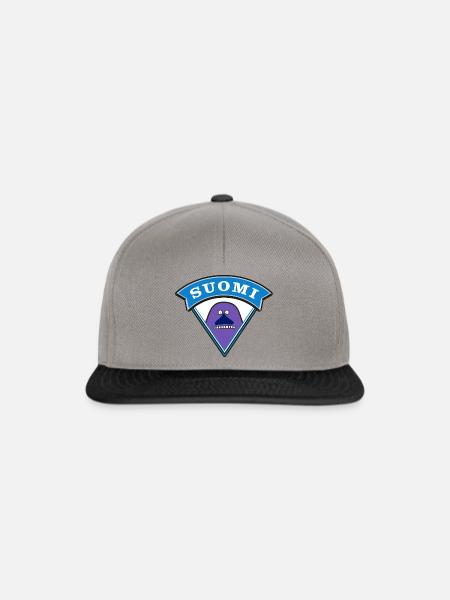 "Suomi" - Casquette snapback - gris graphite/noir