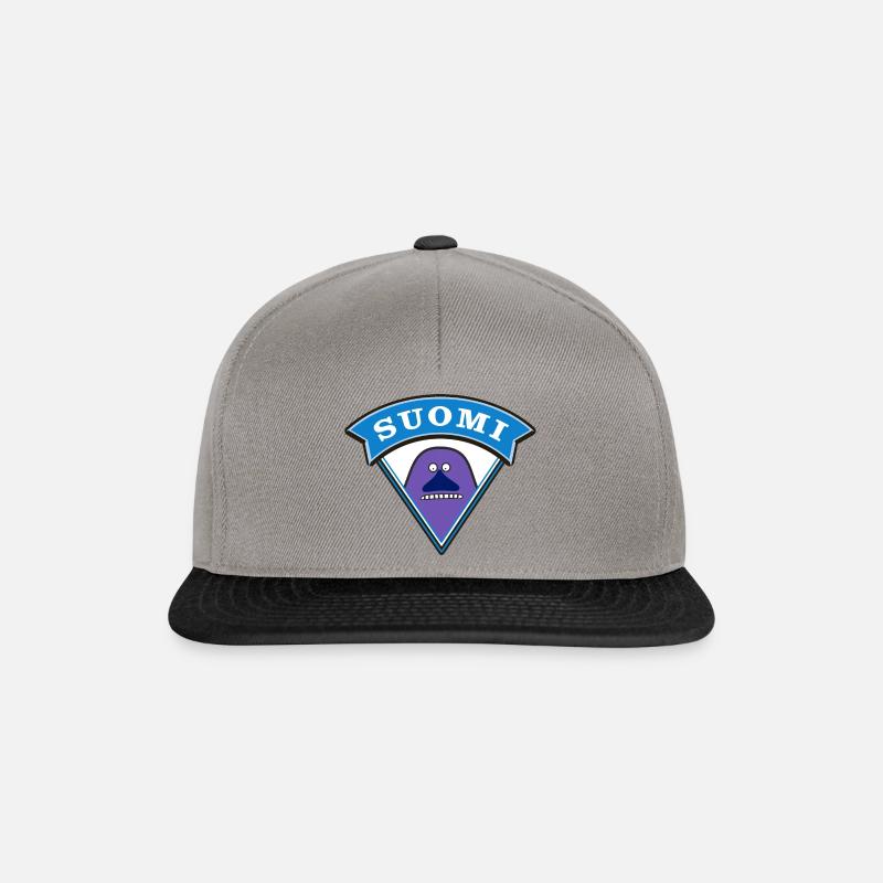 "Suomi" - Casquette snapback - gris graphite/noir
