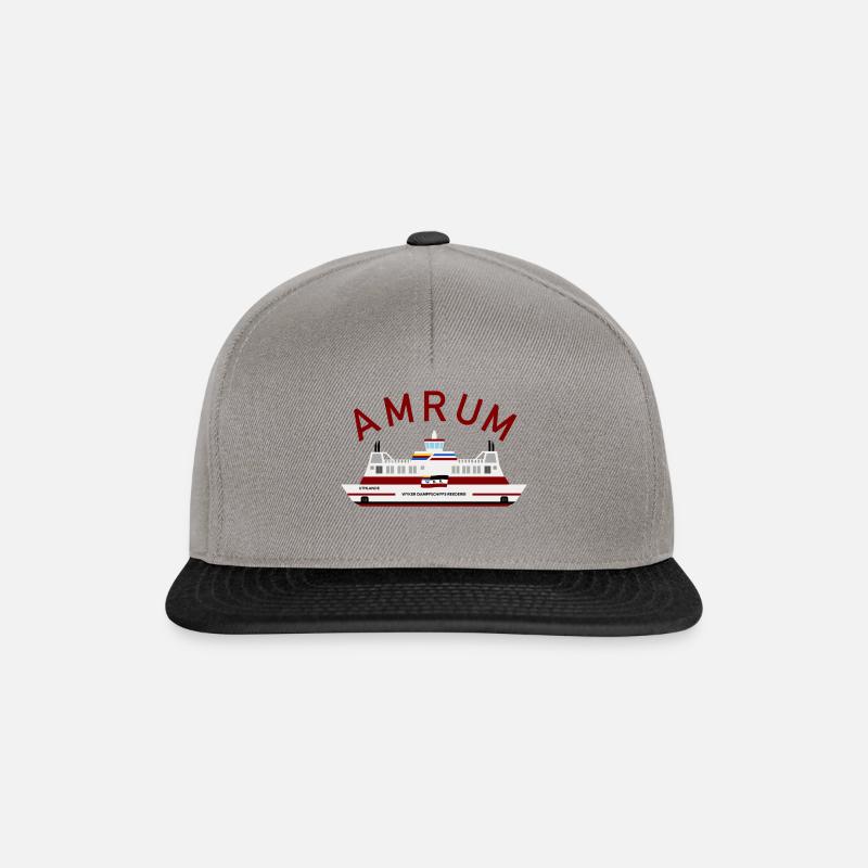 Uthlande avec Amrum - Casquette snapback - gris graphite/noir