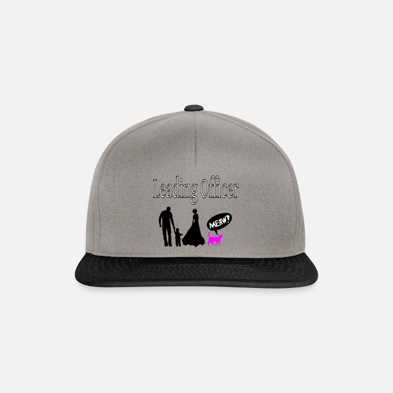 Leading Officer - Cat - Snapback Cap - Graphit/Schwarz