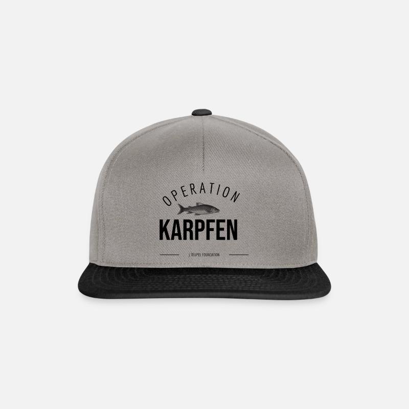 Operation Karpfen - Snapback Cap - Graphit/Schwarz