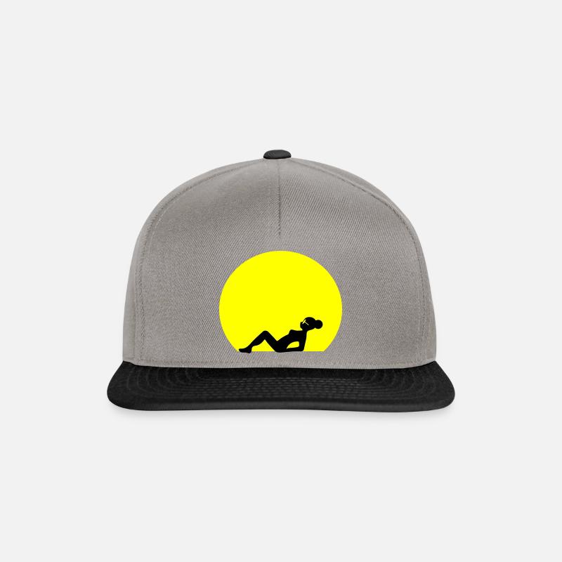 vector tan - Snapback Cap - graphite/black