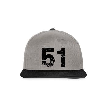 51 - Snapback Cap - graphite/black - Front