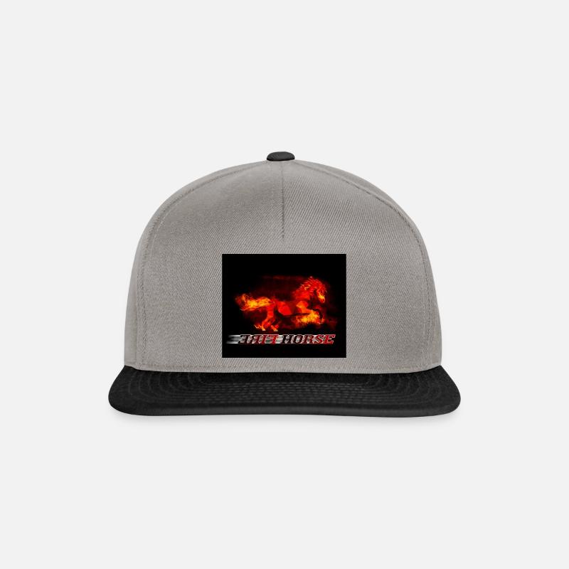 Fire Horse - Snapback Cap - Graphit/Schwarz