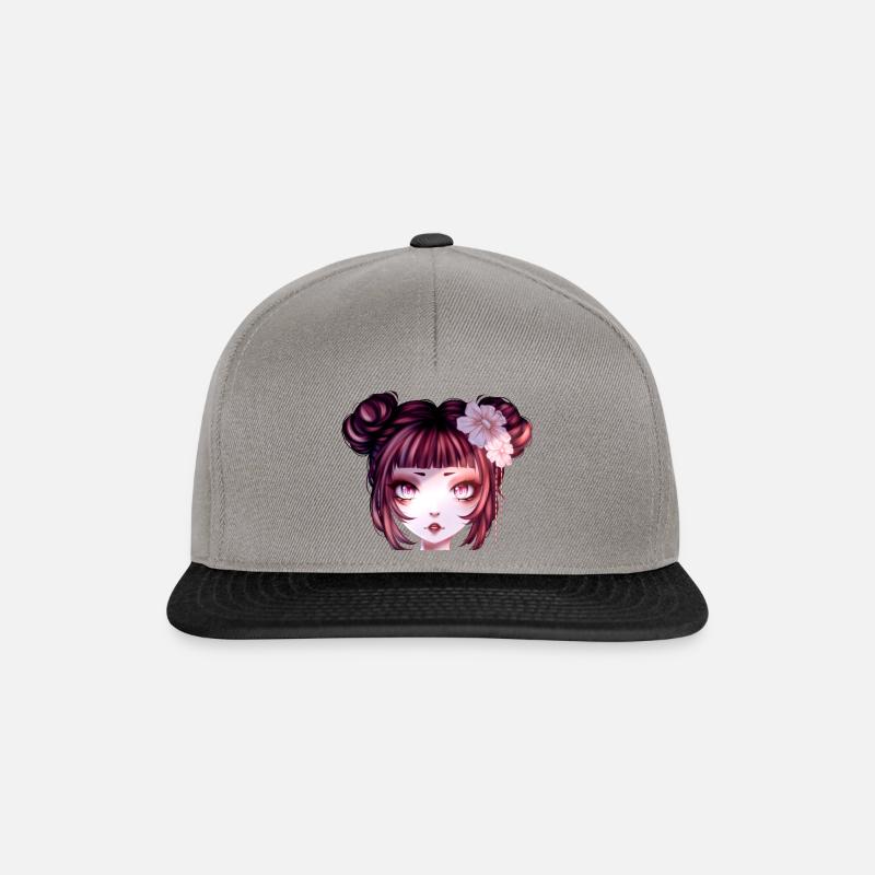 Anime Design - Snapback Cap - Graphit/Schwarz