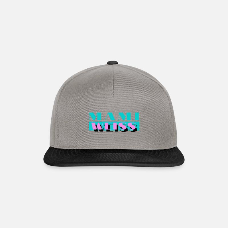 MAMI WEISS - Snapback Cap - Graphit/Schwarz