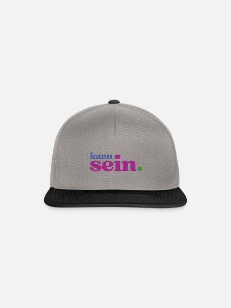 Gechillte Köpfe wissen: Alles kann sein! - Snapback Cap - Graphit/Schwarz