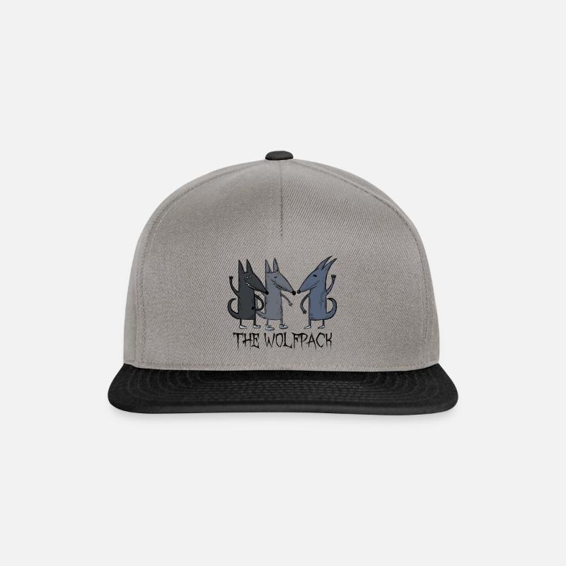 Wolfpack Wolf Pack Copains - Casquette snapback - gris graphite/noir