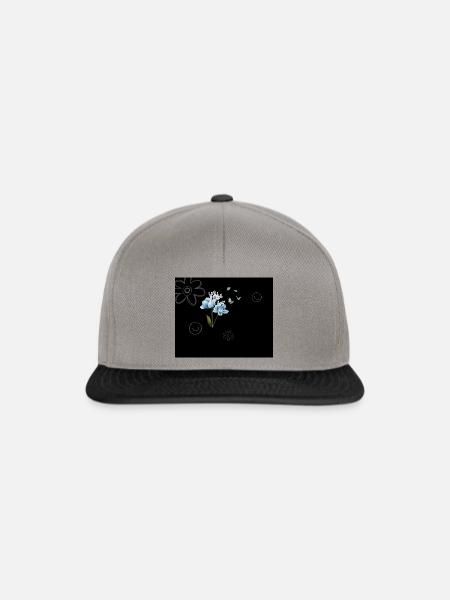 she was falling asleep - Snapback Cap - Graphit/Schwarz