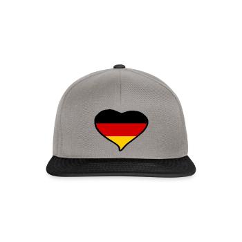Germany Flag - Snapback Cap - graphite/black - Front