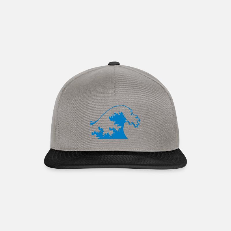 vague - Casquette snapback - gris graphite/noir