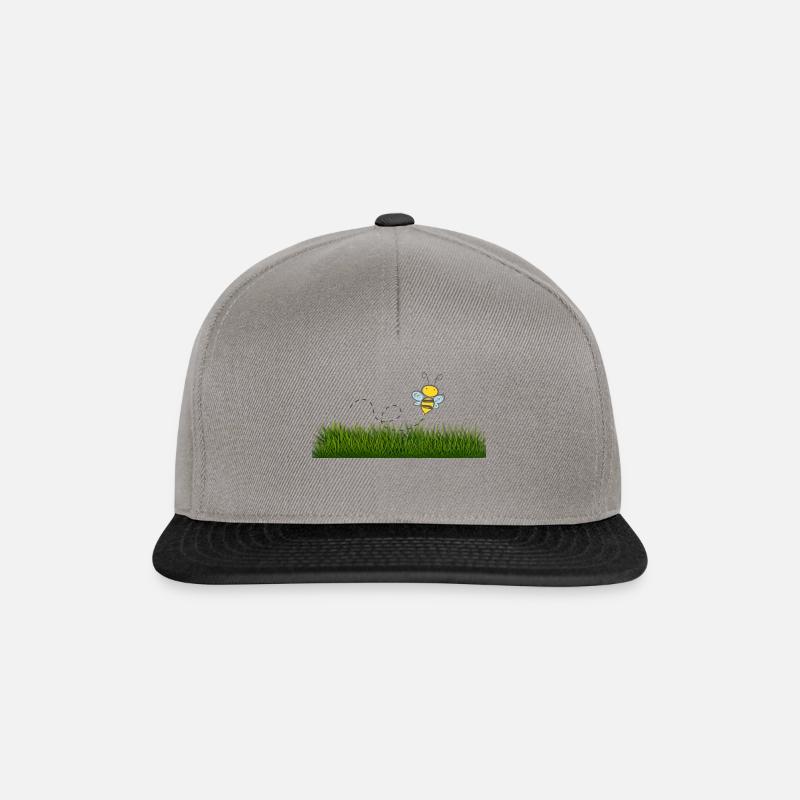 bee - Snapback Cap - graphite/black