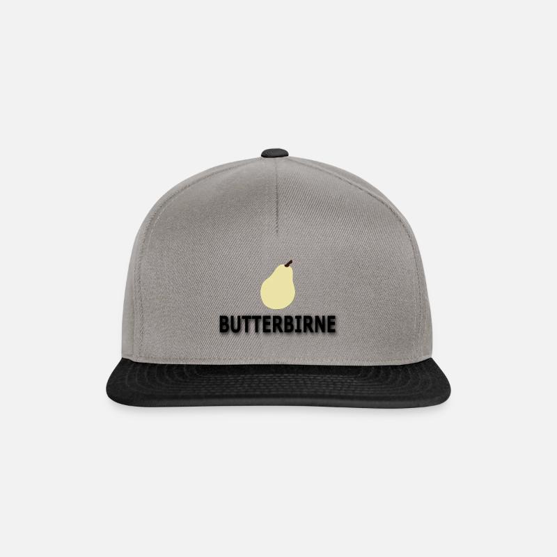 Butterbirne - Snapback Cap - Graphit/Schwarz