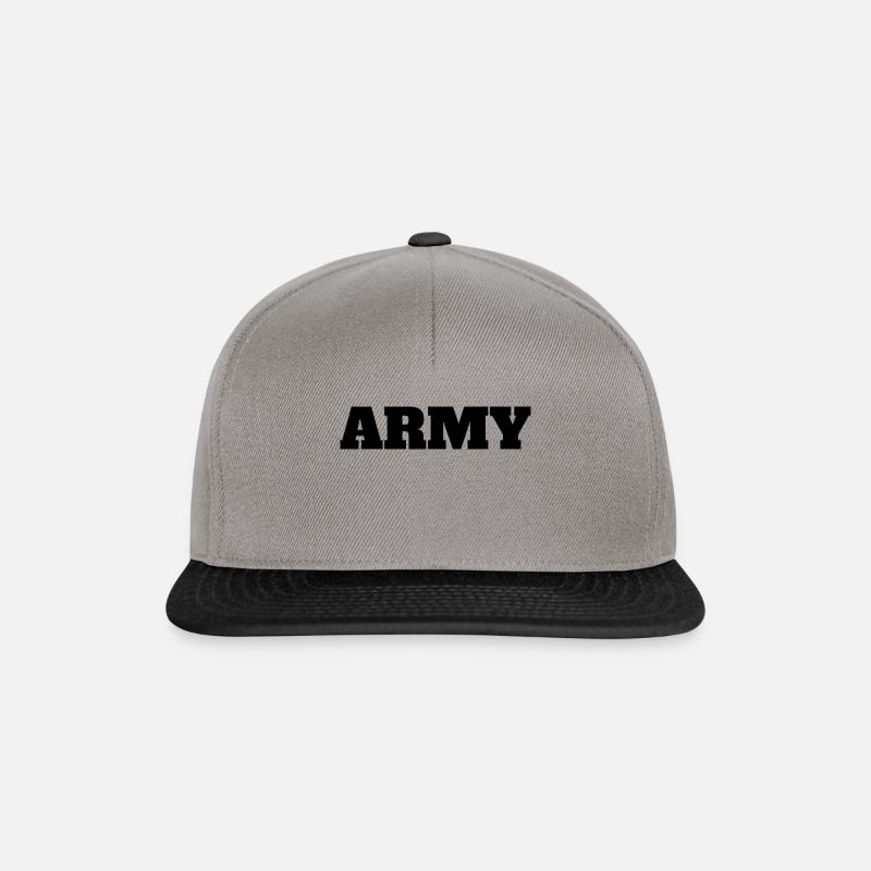 Army - Casquette snapback - gris graphite/noir