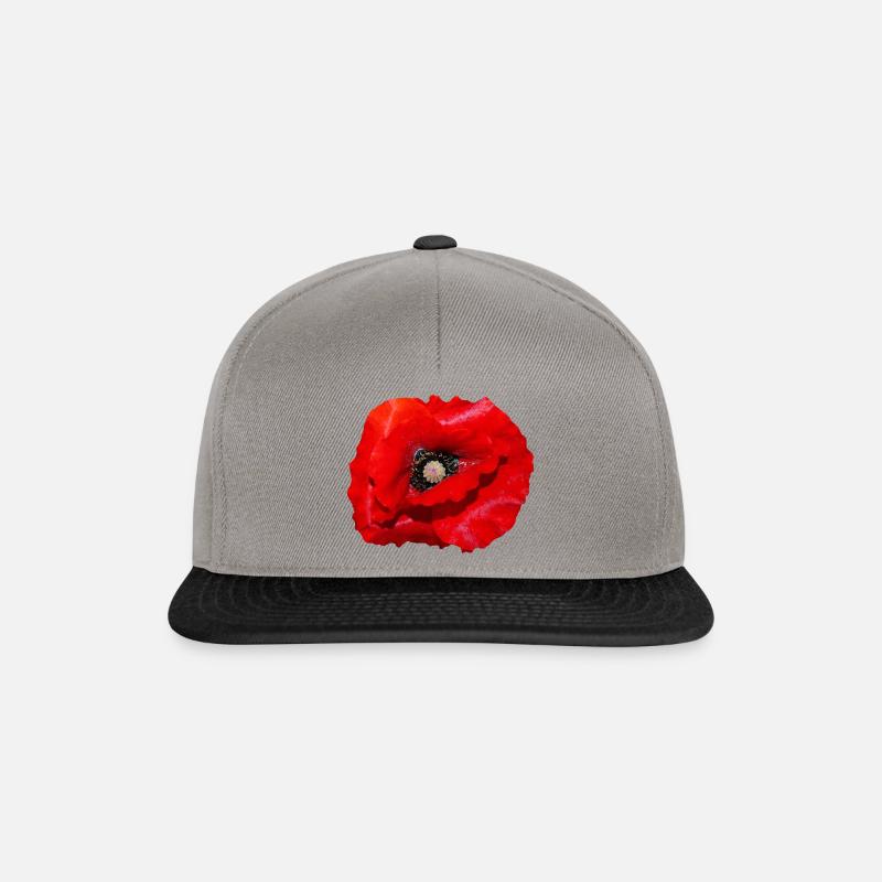 Mohn - Snapback Cap - Graphit/Schwarz