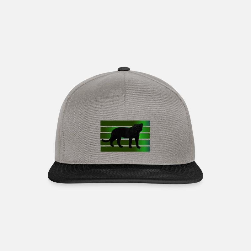 Schwarzer Panther - Snapback Cap - Graphit/Schwarz