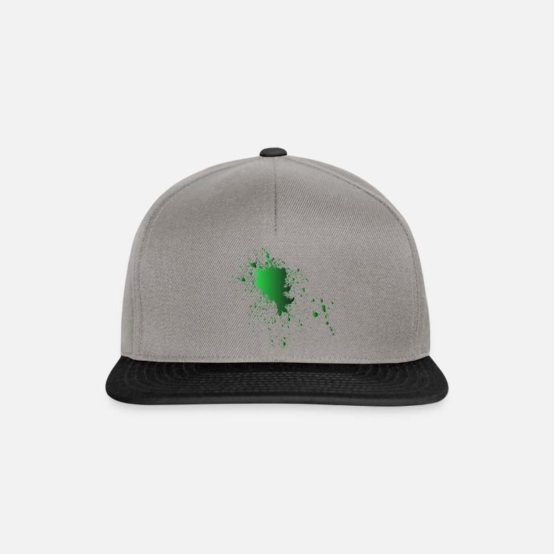 Color patch Ooops - Snapback Cap - graphite/black