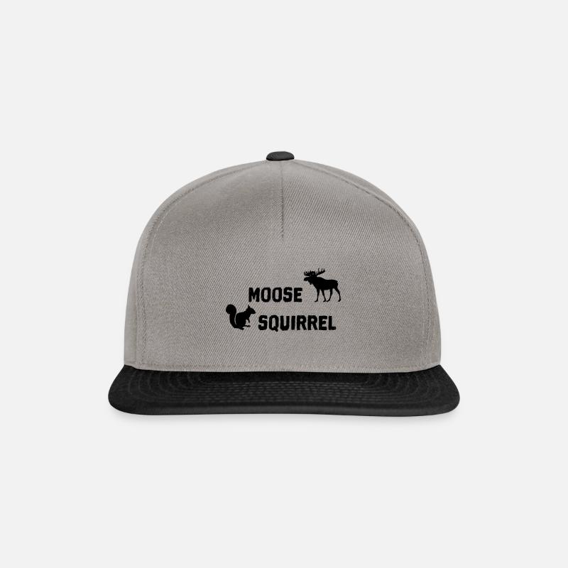 Moose & Squirrel - Casquette snapback - gris graphite/noir