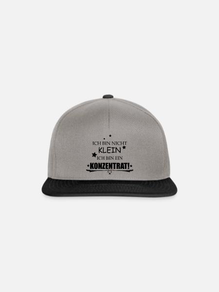 ICH BIN NICHT KLEIN ICH BIN EIN KONZENTRAT - Snapback Cap - Graphit/Schwarz