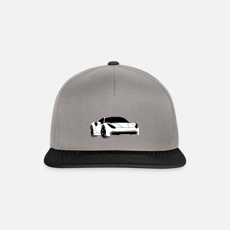 Auto Sportwagen - Snapback Cap - Graphit/Schwarz