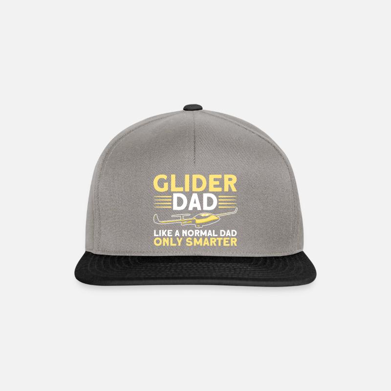 Glider Pilot Gliding Glider - Snapback Cap - graphite/black