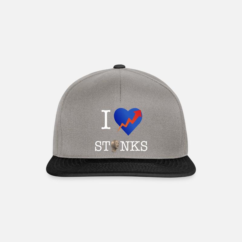 I <3 STONKS - Snapback Cap - graphite/black