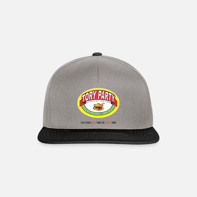 Tory Party "Marmite" - Snapback Cap - graphite/black