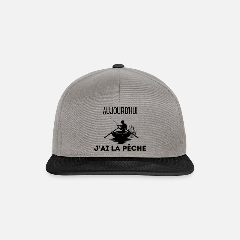 pêche - Casquette snapback - gris graphite/noir
