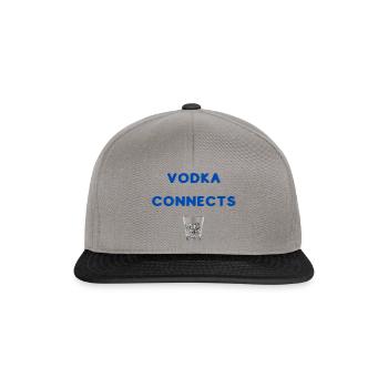 vodka conncects - Snapback Cap - Graphit/Schwarz - Vorne