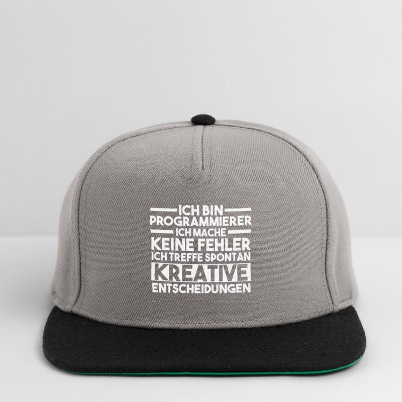 Programmieren Entwickler Coder Programmierer Snapback Cap