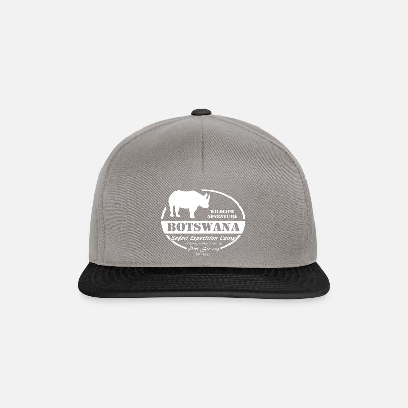Botswana - Nashorn - Snapback Cap - Graphit/Schwarz