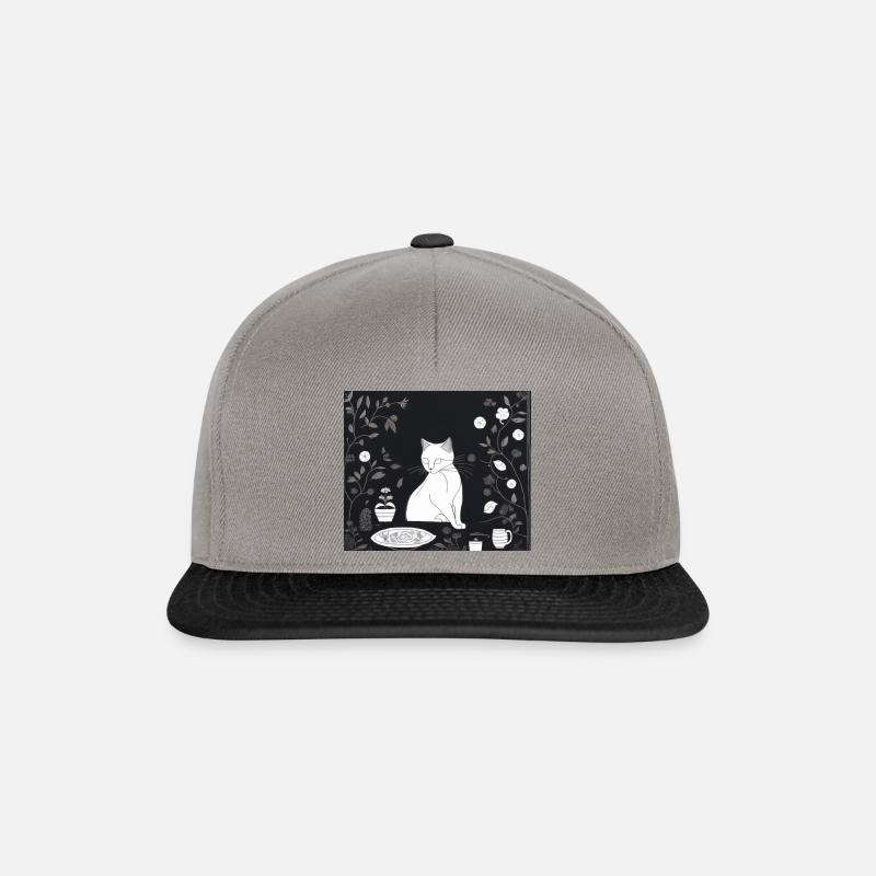 Miau - Snapback Cap - Graphit/Schwarz