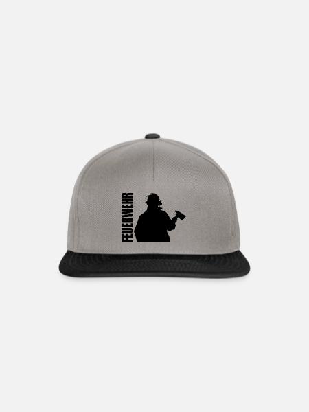 Feuerwehr - Snapback Cap - Graphit/Schwarz