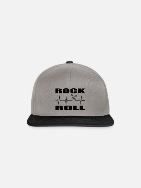 Rock - Snapback Cap - Graphit/Schwarz