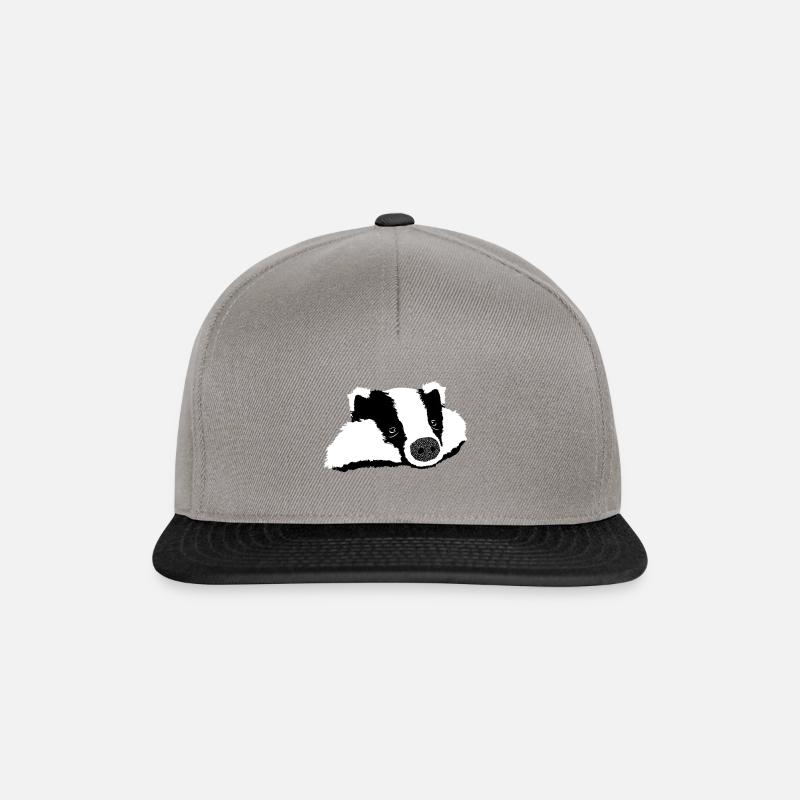Dachs - Snapback Cap - Graphit/Schwarz