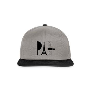 Paris - Snapback Cap - graphite/black - Front