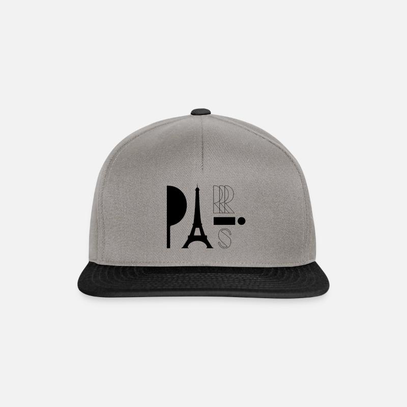 Paris - Snapback Cap - Graphit/Schwarz
