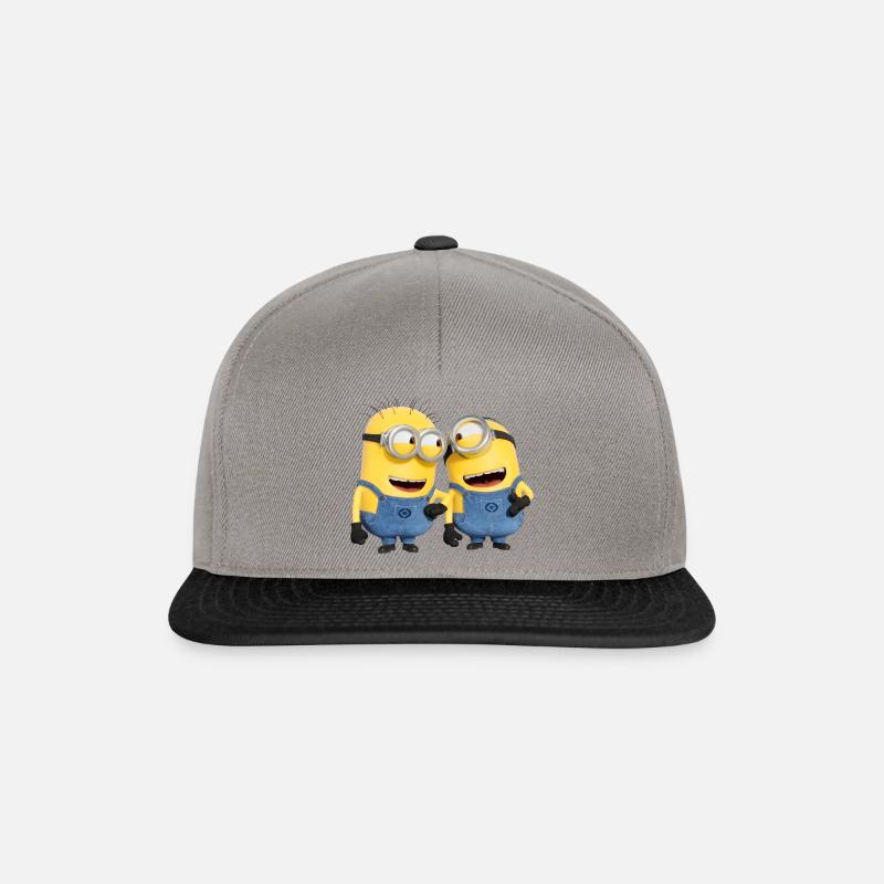 Les Minions Phil Et Stuart Drôle - Casquette snapback - gris graphite/noir