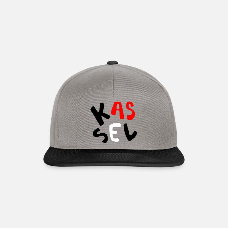 Kassel Kunst - Snapback Cap - Graphit/Schwarz