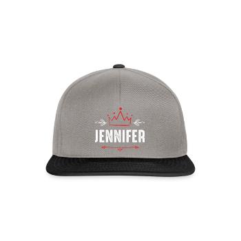 Jennifer - Snapback Cap - Graphit/Schwarz - Vorne