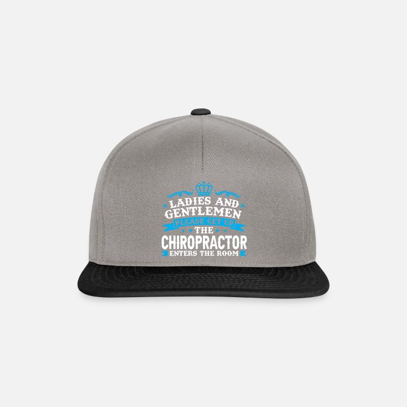 Physiotherapeut Chiropraktiker Massage Geschenk - Snapback Cap - Graphit/Schwarz