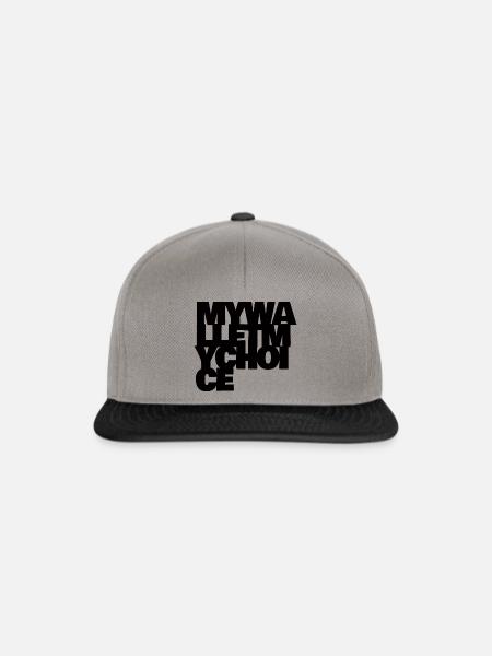 My Wallet My Choice - Snapback Cap - Graphit/Schwarz