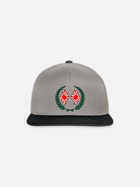Siegeskranz der aufgehenden Sonne - Snapback Cap - Graphit/Schwarz