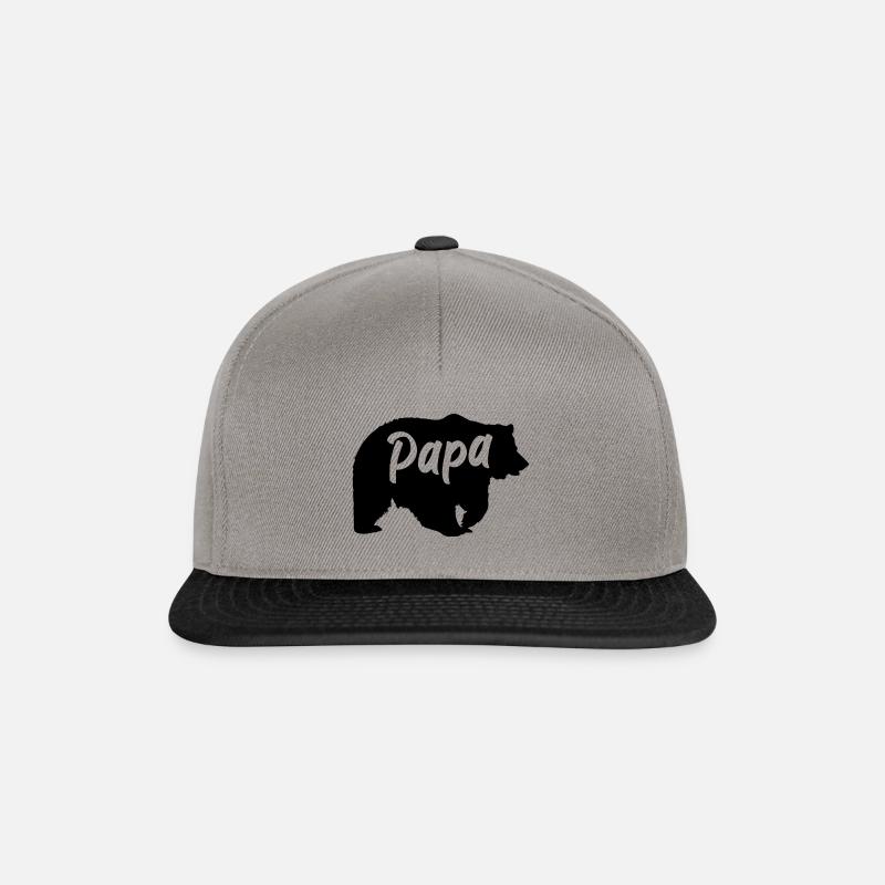 Papa Geschenk - Snapback Cap - Graphit/Schwarz